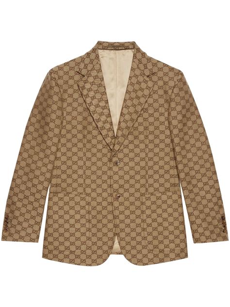 gucci gg blazer|Gucci fitted silk blazer women.